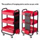 Εικόνα της Eureka Ergonomic Rolling Utility Cart Black/Red CP-JJ-CWC-002