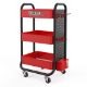 Εικόνα της Eureka Ergonomic Rolling Utility Cart Black/Red CP-JJ-CWC-002