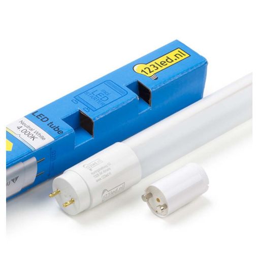 Εικόνα της LED Tube Lamp 123LED Τ8 G13 120cm 14W 4000K 2100lm Neutral White + Starter