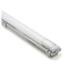 Εικόνα της Φωτιστικό LED TL 123LED 150cm with LED Tube Lamp T8 G13 22W 4000K 2640lm Neutral White IP65