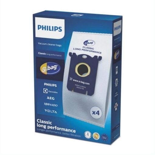 Εικόνα της Σακούλες Σκούπας Philips S-Bag Classic Long Performance 4τμχ FC8021/03