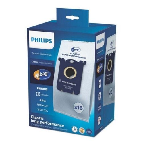 Εικόνα της Σακούλες Σκούπας Philips S Classic Long Performance 16τμχ FC8021/05