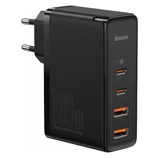 Εικόνα της Φορτιστής Baseus GaN2 Pro 2x USB-A & 2x USB-C 100W Black CCGAN2P-L01