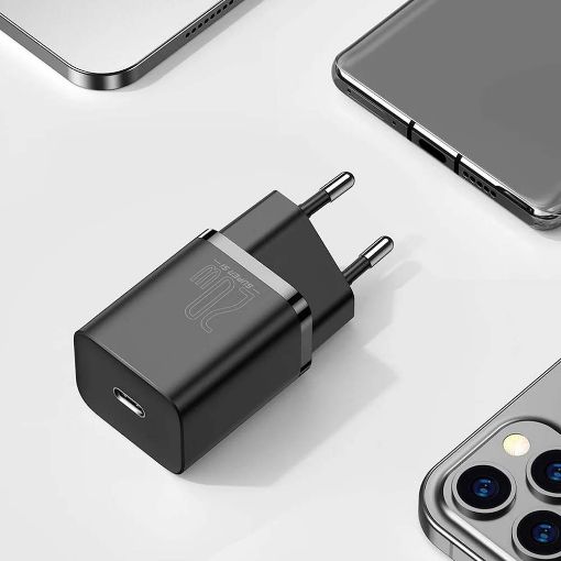 Εικόνα της Φορτιστής Baseus Super Si USB-C 1C 20W Black CCSUP-B01