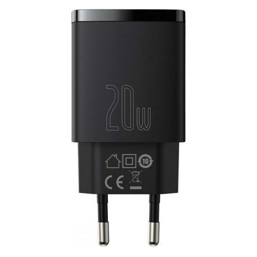 Εικόνα της Φορτιστής Baseus Compact USB-A & USB-C QC3.0 PD 20W Black CCXJ-B01