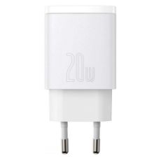 Εικόνα της Φορτιστής Baseus Compact USB-A & USB-C QC3.0 PD 20W White CCXJ-B02
