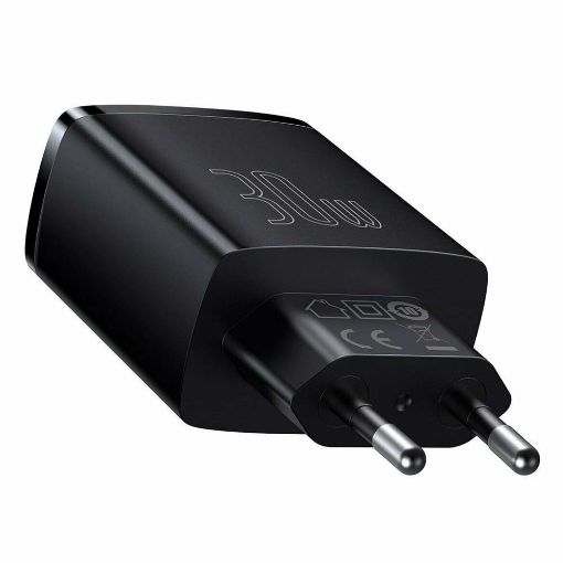 Εικόνα της Φορτιστής Baseus Compact Dual USB-A & USB-C QC3.0 PD 30W Black CCXJ-E01