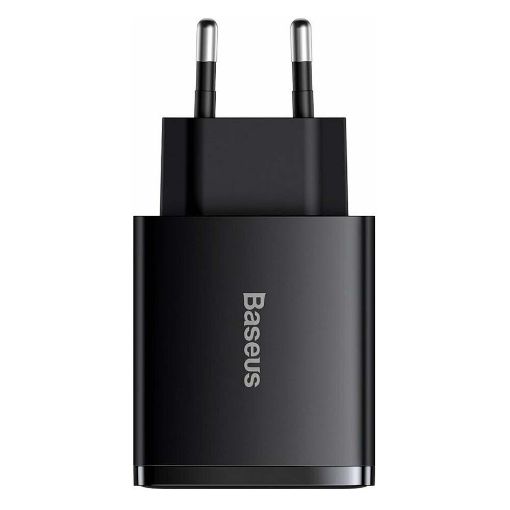 Εικόνα της Φορτιστής Baseus Compact Dual USB-A & USB-C QC3.0 PD 30W Black CCXJ-E01