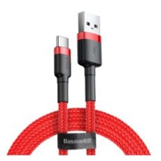 Εικόνα της Καλώδιο Baseus Cafule USB to USB-C 0.5m Red CATKLF-A09