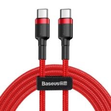 Εικόνα της Καλώδιο Baseus Cafule USB-C to USB-C PD QC3 60W 1m Red CATKLF-G09