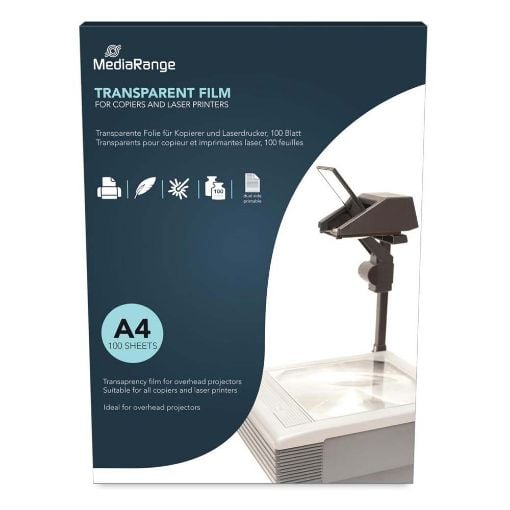 Εικόνα της Διαφάνεια Για Projector MediaRange A4 Over Head Dual Side Coated 100 microns 100 Φύλλα MRINK160