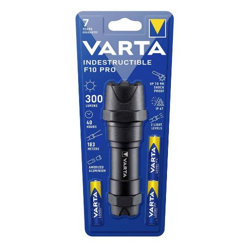Εικόνα της Φακός Χειρός Varta Indestructible F10 Pro 300lm 18710101421