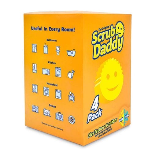 Εικόνα της Σφουγγάρια Scrub Daddy - The Original Scrub Daddy FlexTexture Scrubber Yellow 4 τμχ