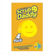 Εικόνα της Σφουγγάρια Scrub Daddy - The Original Scrub Daddy FlexTexture Scrubber Yellow 4 τμχ