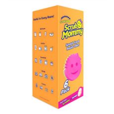 Εικόνα της Σφουγγάρια Scrub Daddy - Scrub Mommy Dual-Sided Scrubber & Sponge Pink 6 τμχ