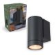 Εικόνα της Επιτοίχιο Φωτιστικό Σποτ 123LED Messina GU10 IP44 Anthracite