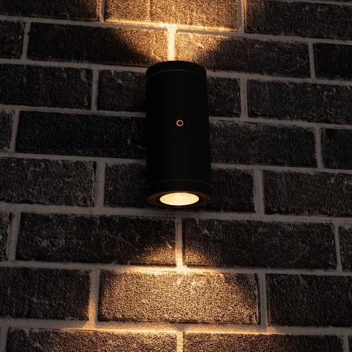 Εικόνα της Επιτοίχιο Φωτιστικό Up & Down 123LED Kendall with Sensor 2xGU10 IP44 Anthracite