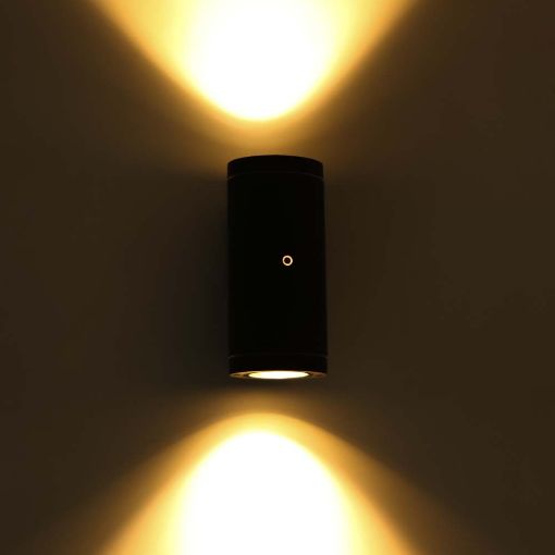 Εικόνα της Επιτοίχιο Φωτιστικό Up & Down 123LED Kendall with Sensor 2xGU10 IP44 Anthracite
