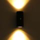 Εικόνα της Επιτοίχιο Φωτιστικό Up & Down 123LED Kendall with Sensor 2xGU10 IP44 Anthracite