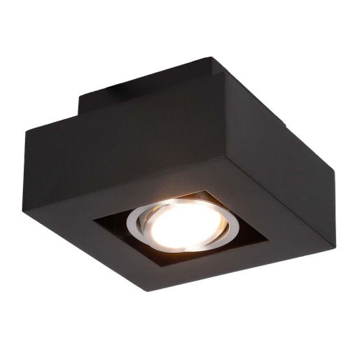 Εικόνα της Φωτιστικό Οροφής Σποτ 123LED Τετράγωνο GU10 Black