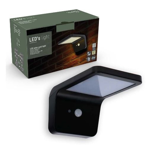 Εικόνα της Ηλιακό Επιτοίχιο LED Φωτιστικό 123LED 5000K & 2700K 230lm IP44 Black