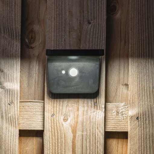 Εικόνα της Ηλιακό Επιτοίχιο LED Φωτιστικό 123LED 5000K & 2700K 230lm IP44 Black