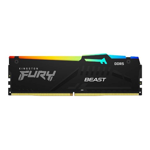 Εικόνα της Ram Kingston Fury Beast RGB 64GB (2x32GB) DDR5-6000MHz Black CL40 KF560C40BBAK2-64