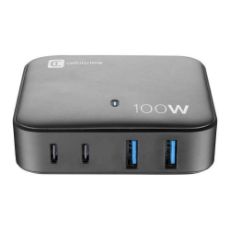 Εικόνα της Φορτιστής Cellular Line Multipower Magnus 2x USB-A & 2x USB-C GaN 100W Black ACHUSBGAN4PD100WK