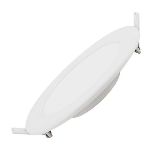 Εικόνα της Χωνευτό Φωτιστικό Οροφής 123LED Downlight Στρογγυλό με Ενσωματωμένο LED 4000K 440lm 6W 115mm White