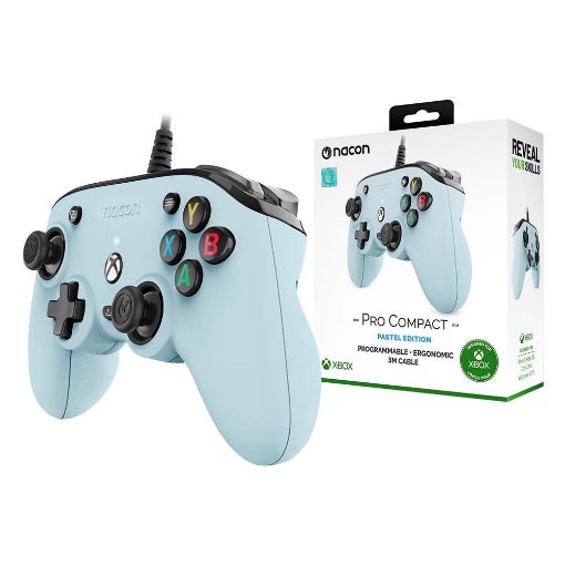 Εικόνα της Wired Controller Nacon Pro Compact Pastel Blue XBOX One/X|S/PC