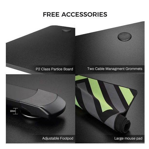 Εικόνα της Gaming Desk Eureka Ergonomic Modern Simple 60'' Black ERK-IOD-60B-V4