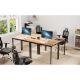 Εικόνα της Eureka Ergonomic Μεταλλικό Γραφείο 100 x 60 x 75 cm Καφέ ERK-CD-039VP-V1