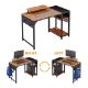 Εικόνα της Eureka Ergonomic Μεταλλικό Γραφείο Υπολογιστή 120 x 60 x 76.2 cm Καφέ/Μαύρο ZX-SS120B-RBB