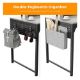 Εικόνα της Eureka Ergonomic Μεταλλικό Γραφείο Υπολογιστή 140 x 60 x 76.2 cm Γκρι/Μαύρο ZX-SS140B-OGB