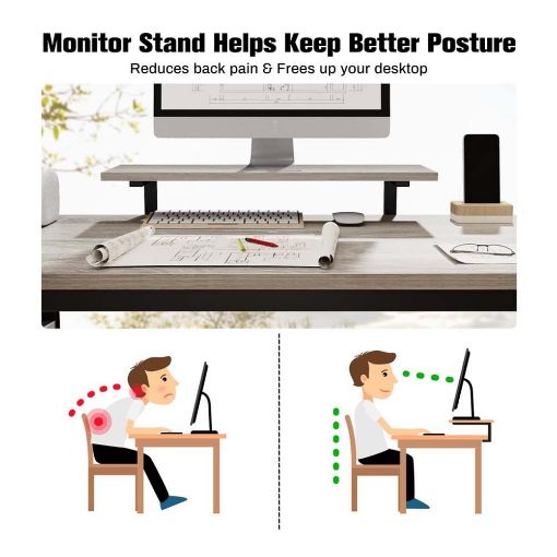Εικόνα της Eureka Ergonomic Μεταλλικό Γραφείο Υπολογιστή 140 x 60 x 76.2 cm Γκρι/Μαύρο ZX-SS140B-OGB