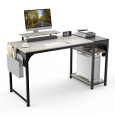 Εικόνα της Eureka Ergonomic Μεταλλικό Γραφείο Υπολογιστή 140 x 60 x 76.2 cm Γκρι/Μαύρο ZX-SS140B-OGB
