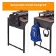 Εικόνα της Eureka Ergonomic Μεταλλικό Γραφείο Υπολογιστή 140 x 60 x 76.2 cm Σκούρο Καφέ/Μαύρο ZX-SS140B-RWB