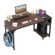 Εικόνα της Eureka Ergonomic Μεταλλικό Γραφείο Υπολογιστή 140 x 60 x 76.2 cm Σκούρο Καφέ/Μαύρο ZX-SS140B-RWB