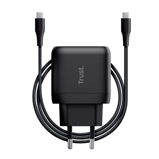 Εικόνα της Τροφοδοτικό Laptop Trust Maxo 45W USB-C Black 24816