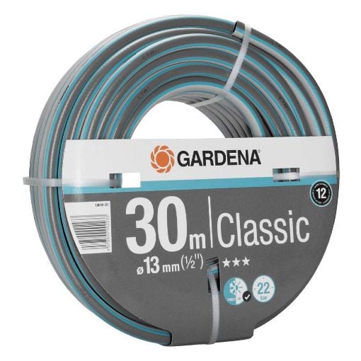 Εικόνα της Λάστιχο Ποτίσματος Gardena Classic 1/2" 30m Grey/Blue 18009-20