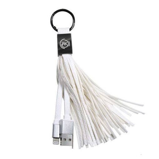 Εικόνα της Καλώδιο WK Tassels Ring USB to Micro-USB 20cm White WDC-011