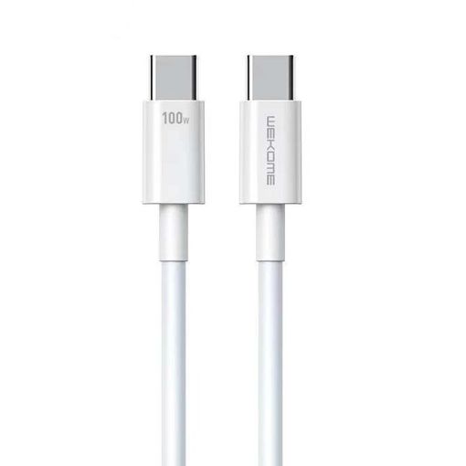 Εικόνα της Καλώδιο WK Origin Type-C to Type-C 1m White WDC-182