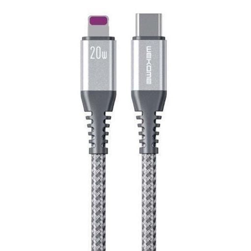 Εικόνα της Καλώδιο WK Raython Type-C to Lightning Silver 1m WDC-171