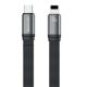 Εικόνα της Καλώδιο WK King Flat Braided Type-C to Lightning 1.5m Black WDC-155