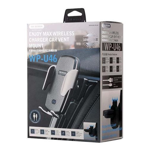 Εικόνα της WK Wireless Charging Smartphone Vent Mount Black WP-U46