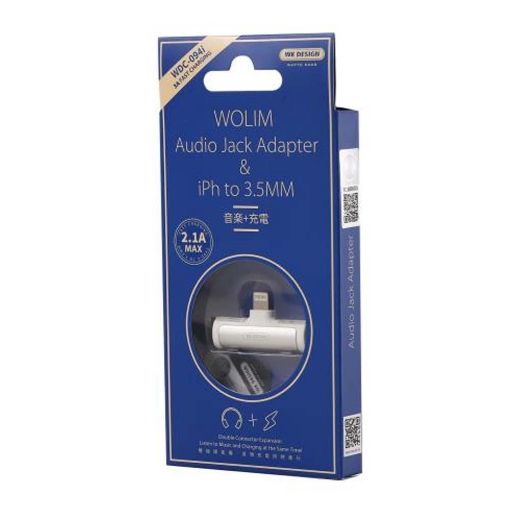 Εικόνα της WK Adapter Lightning to Lightning & Jack White WDC-094i