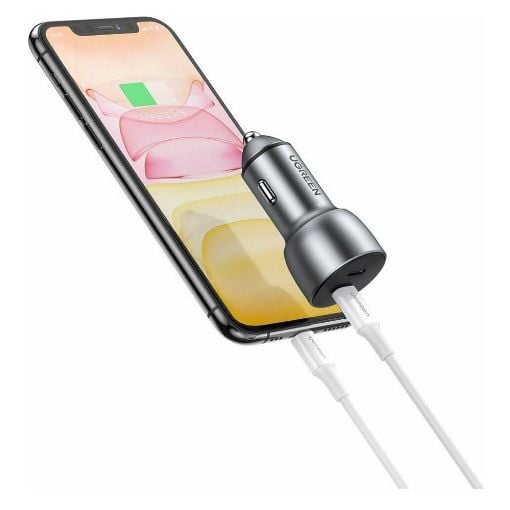 Εικόνα της Φορτιστής Αυτοκινήτου Ugreen CD213 Dual USB-C PD 40W Gray 70594