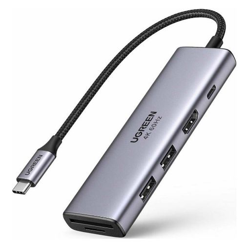 Εικόνα της Docking Station CM511 Ugreen 6in1 Type-C with PD & HDMI Gray 60384