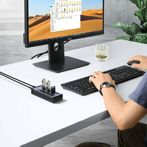 Εικόνα της Data Hub & Charger Ugreen CM481 7x USB 3.0 Gray 90307