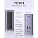 Εικόνα της Docking Station Ugreen CM555 12in1 Type-C Silver 90325